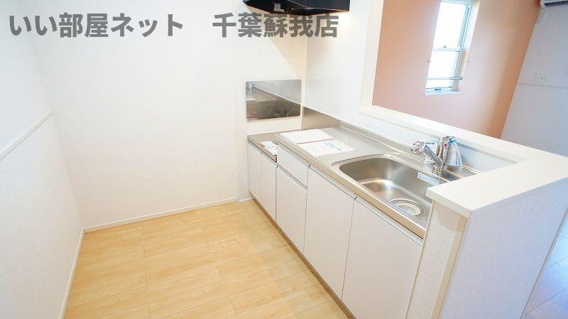 オリーブⅡのキッチン|使いやすいキッチンです