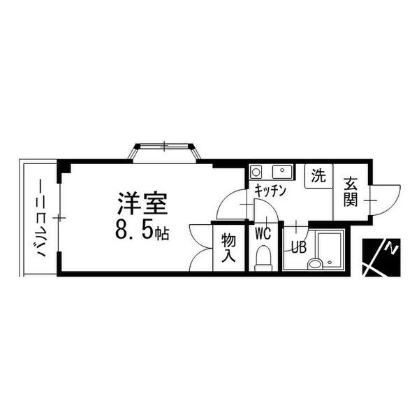 コーポノリクラAの間取り