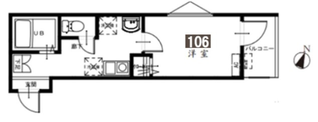 MELDIA新河岸の間取り