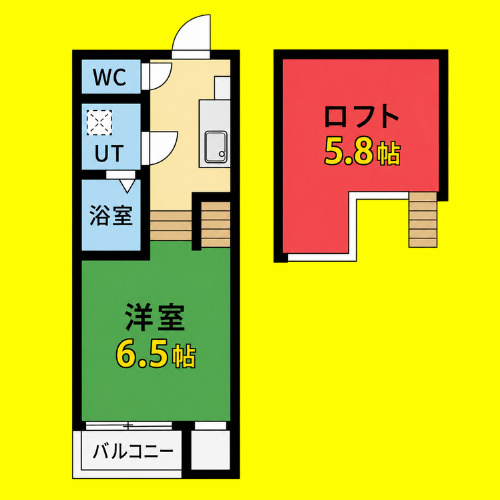 EL  SOL  IWATSUKA　名古屋市賃貸　仲介手数料無料の間取り