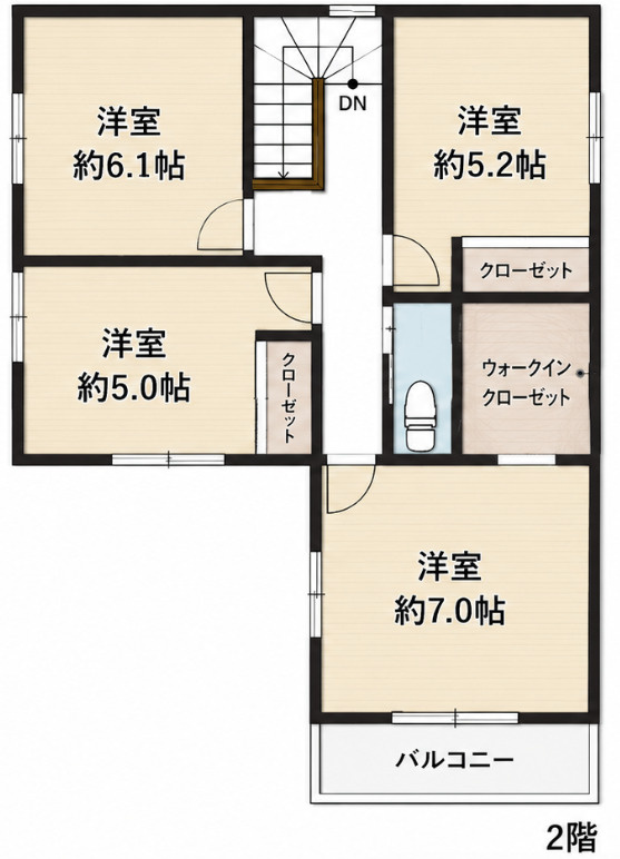 加古川市加古川町24期1号棟の間取り