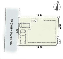 厚木市緑ケ丘第1　新築戸建　全1棟1号棟の区画図