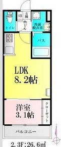 バルミジュール宮千代の間取り