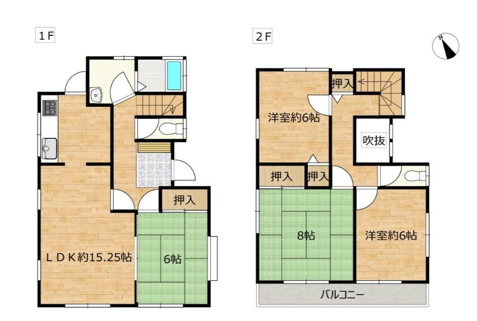 中古／富士見市水子の間取り|2階建て4LDK