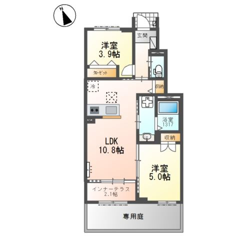 ウィルヴィレッジ　弐番館の間取り