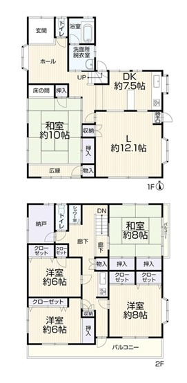 【間取り】 | 沼津市大岡　中古一戸建て