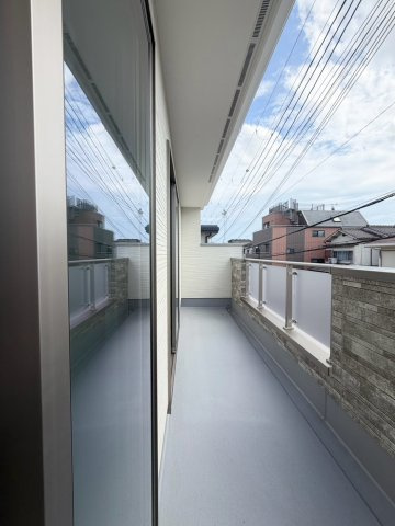 加古川市加古川町23期1号棟のバルコニー