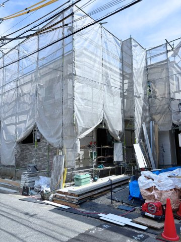 加古川市加古川町23期1号棟の前面道路含む現地写真