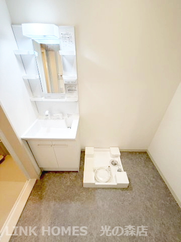 熊本市北区楠８丁目のアパートの洗面所