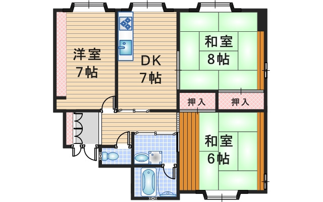 JGS緑丘マンション別館の間取り