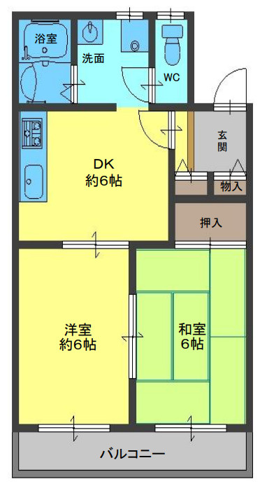 サンハイツの間取り