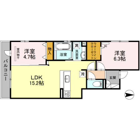 【間取り】 | ファミール大池