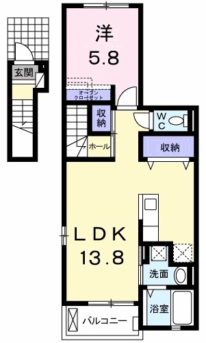 サンヒルズ・ラフォーレⅡの間取り