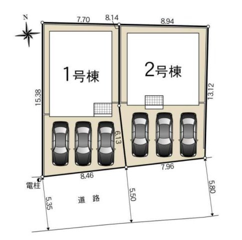【区画図】 | 知立市弘法町弘法山16-15『仲介料無料』新築戸建て | 1号棟