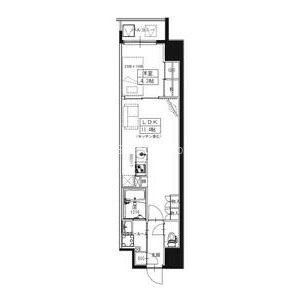 S-RESIDENCE大阪上本町の間取り