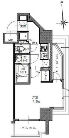 S-RESIDENCE南堀江の間取り