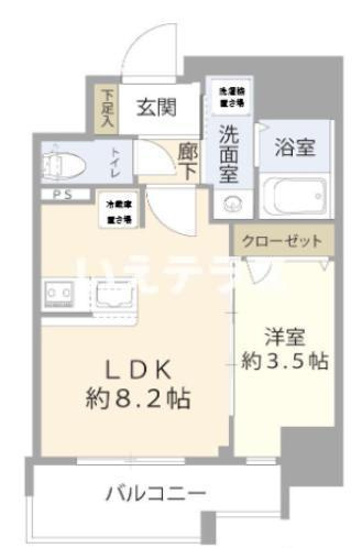 ディアレイシャス湊川公園の間取り