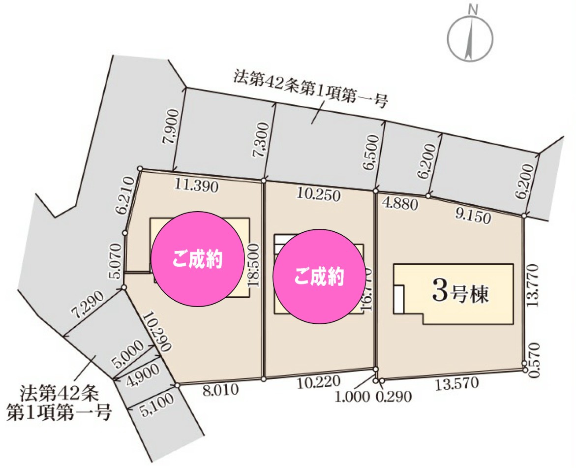 【新築戸建】安中市板鼻　の区画図|■区画図