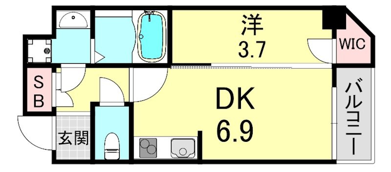 ティ　ベルデの間取り