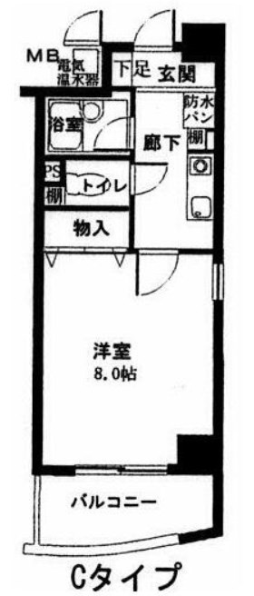 アンシャンテ南堀江の間取り
