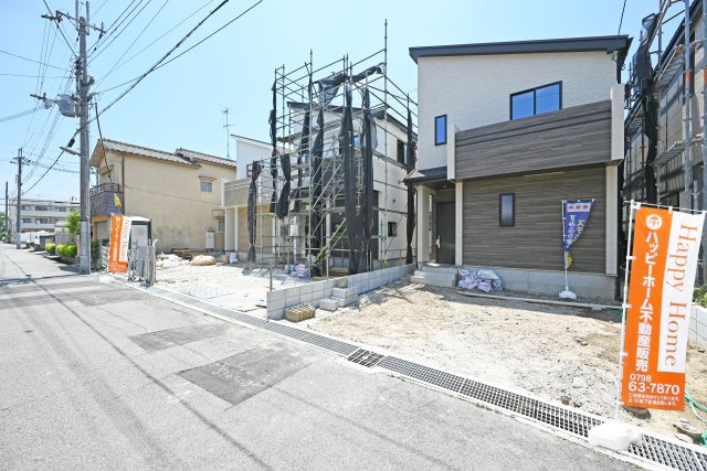 ハートフルタウン東園田町3丁目新築一戸建て全6区画│3LDK+駐車2台可 の外観|現地A・B・C号棟、全体外観写真です。