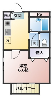 【間取り】 | フラット山王A