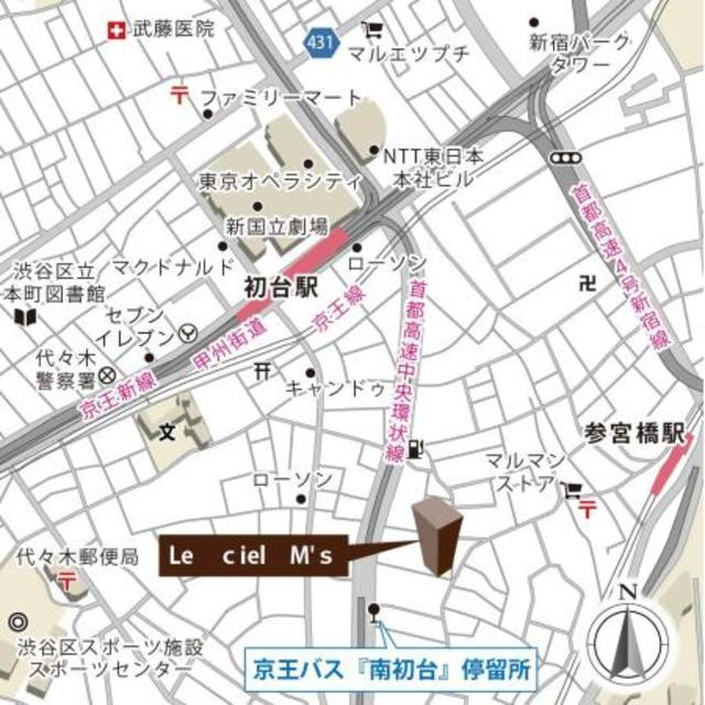 Ｌｅ　ｃｉｅｌ　Ｍ’ｓの地図
