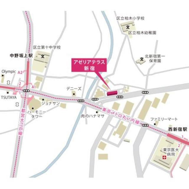 アゼリアテラス新宿の地図