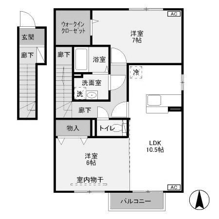 【間取り】 | パークビュー元総社弐番館