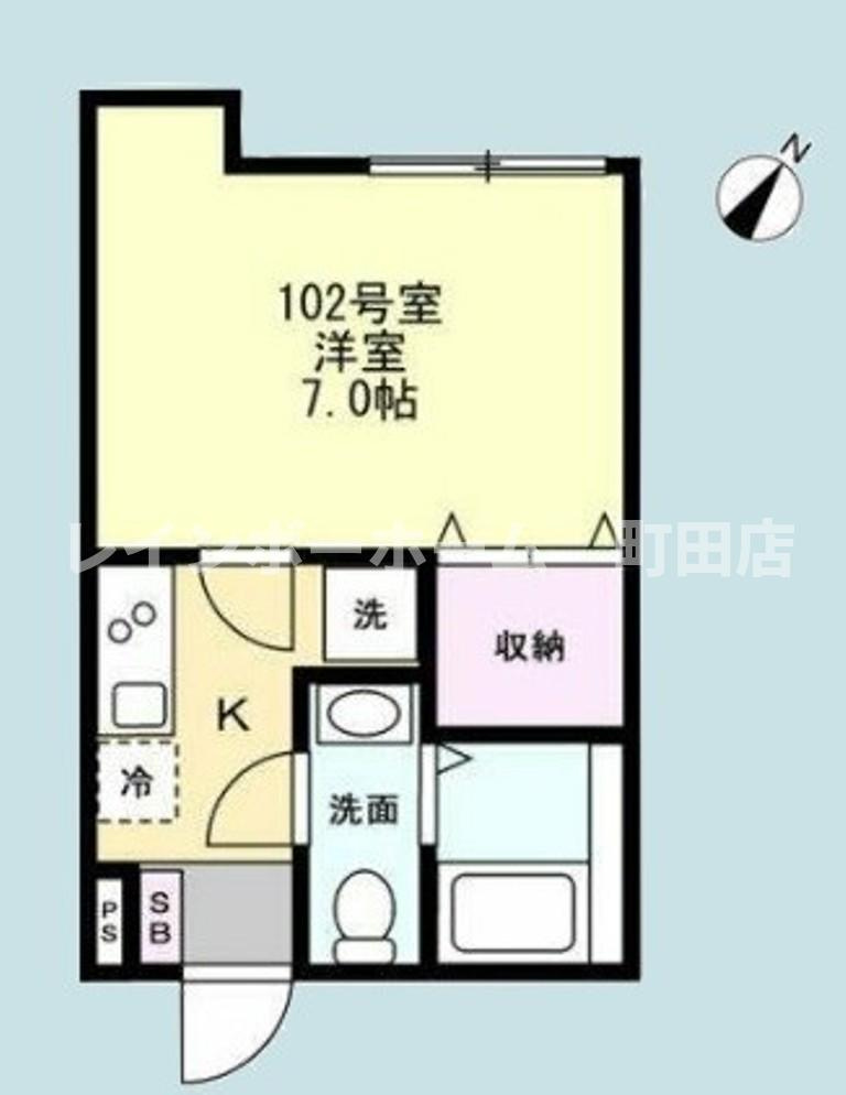 ベイルーム六会※初期費用分割後払いサービス利用可能物件の間取り