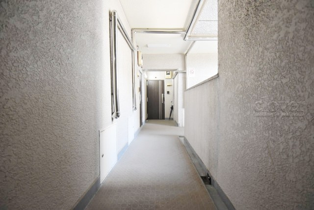 【その他共用部分】 | ドルミ錦糸町長谷川ビル | 共用廊下です。ここもきれいに清掃されています。周囲のお部屋の様子も、ぜひ伺ってみてください。～即日のご見学可能～　お問合せはお気軽にどうぞ。
