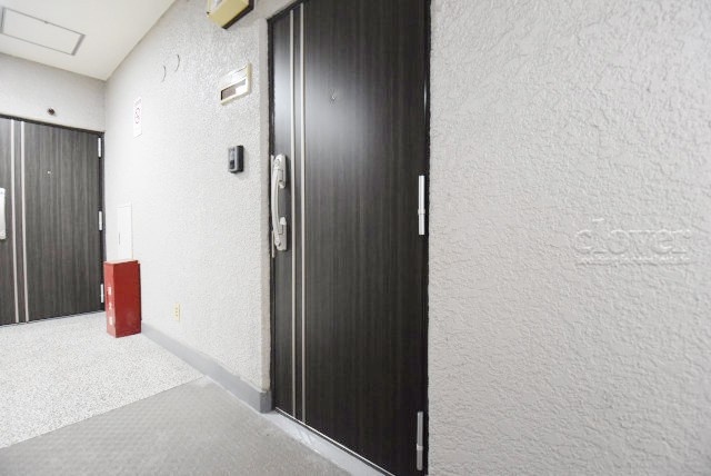 【その他共用部分】 | ドルミ錦糸町長谷川ビル | 皆様をお迎えする、お部屋の玄関ドア。開けやすさや開放角度、ドアノブの操作しやすさや鍵の形状などを、現地で一度ご確認ください。～即日のご見学可能～　お問合せはお気軽にどうぞ。
