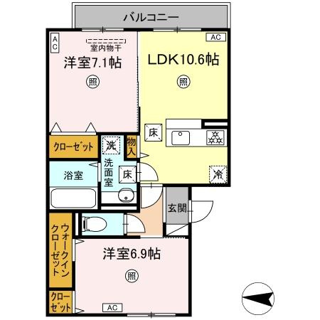 グランフォレスト大江の間取り