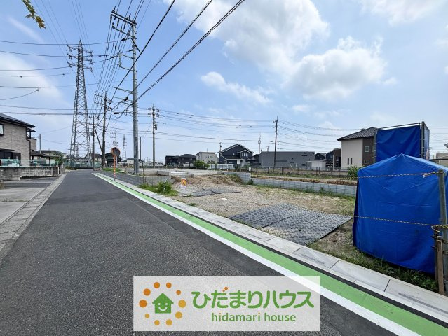 久喜市西大輪リバーサイド　新築一戸建て　02の前面道路含む現地写真|26/07/24　撮影