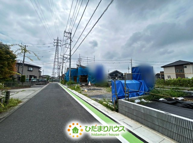 久喜市西大輪リバーサイド　新築一戸建て　02の前面道路含む現地写真|2026/8/23　撮影