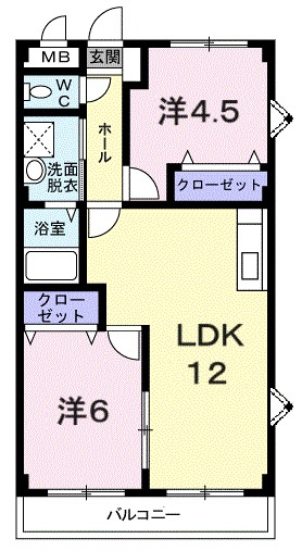HILLSすずらんの間取り