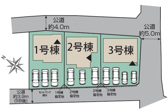 うるま市勝連南風原2期（全3棟）の区画図|区画図♪