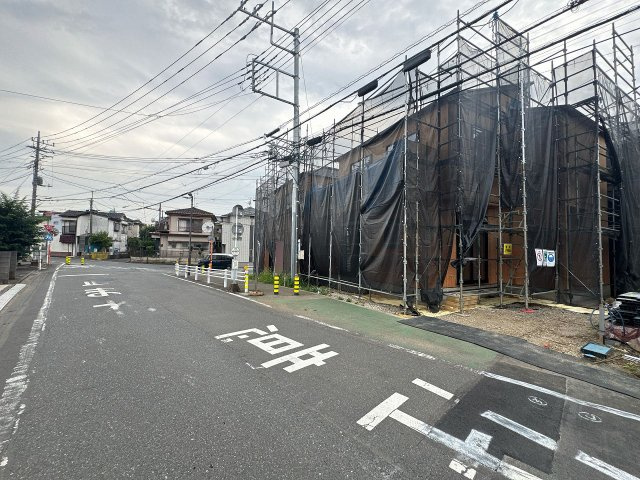 【前面道路含む現地写真】 | ふじみ野市苗間　新築一戸建住宅　全4棟　(ふじみ野店) | 同社施工例もご案内いたします。