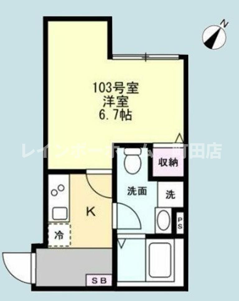 ベイルーム六会※初期費用分割後払いサービス利用可能物件の間取り