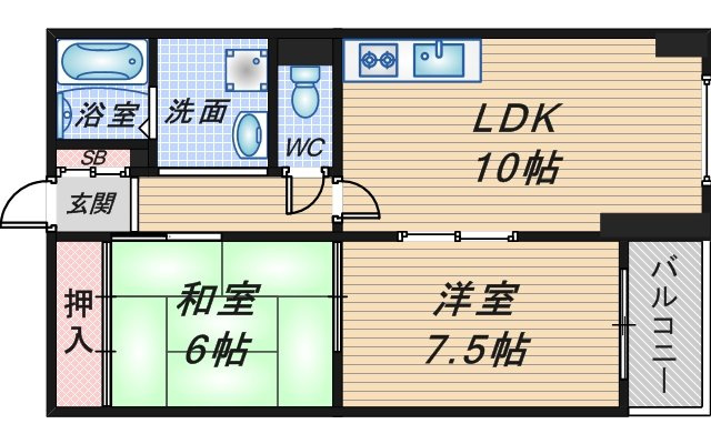 キンキマンションの間取り