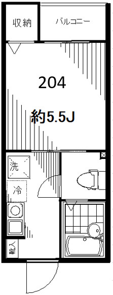 フォセット松戸・上本郷の間取り