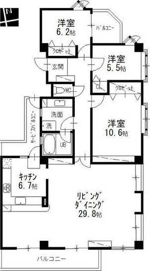 コート八事石坂の間取り