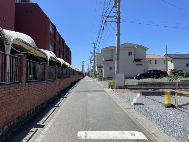 【前面道路含む現地写真】 | 深谷市上野台第63期　クライン　新築戸建　全2棟　2号棟 | 7/23撮影