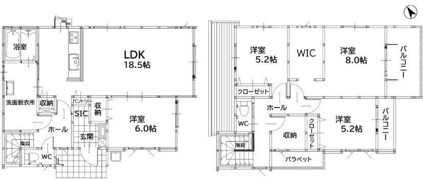 田川郡福智町金田2期の間取り