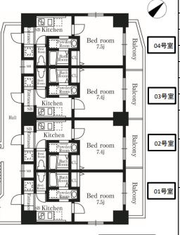 メインステージ須磨の間取り