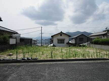 安佐南区毘沙門台３丁目の前面道路含む現地写真