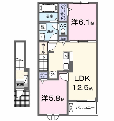 【間取り】 | ヴェルドゥーラⅠ