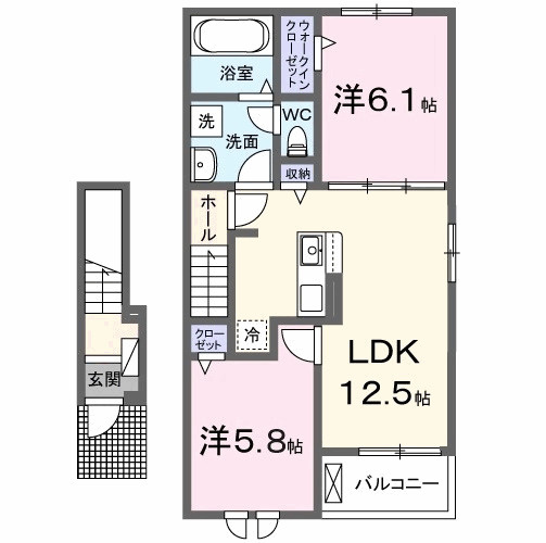 【間取り】 | ヴェルドゥーラⅠ