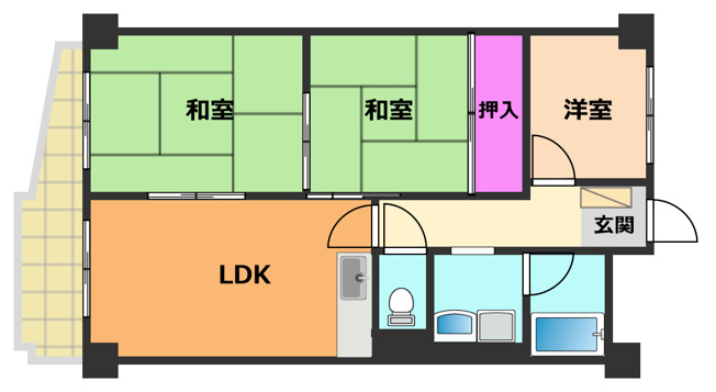 【間取り】 | 高槻センチュリーマンション