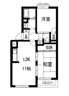 【間取り】 | ハイツ・ＵＵⅤ | 間取りです。
